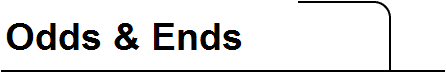 Odds & Ends